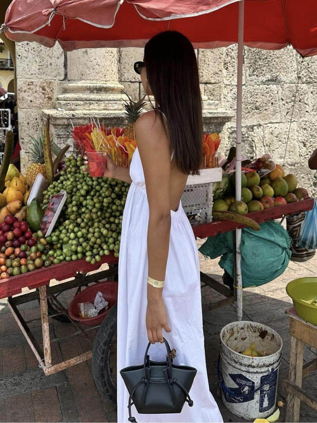 Versatile women's linen midi dress. Effortless summer style, breathable fabric for all-day comfort and elegance.