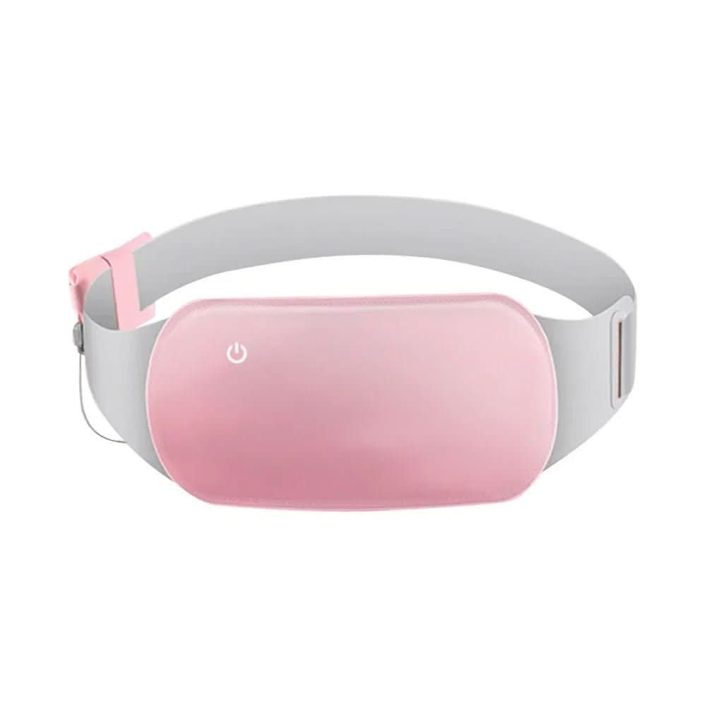 Women's electric heating belt offers soothing heat therapy for menstrual cramps and belly pain relief.