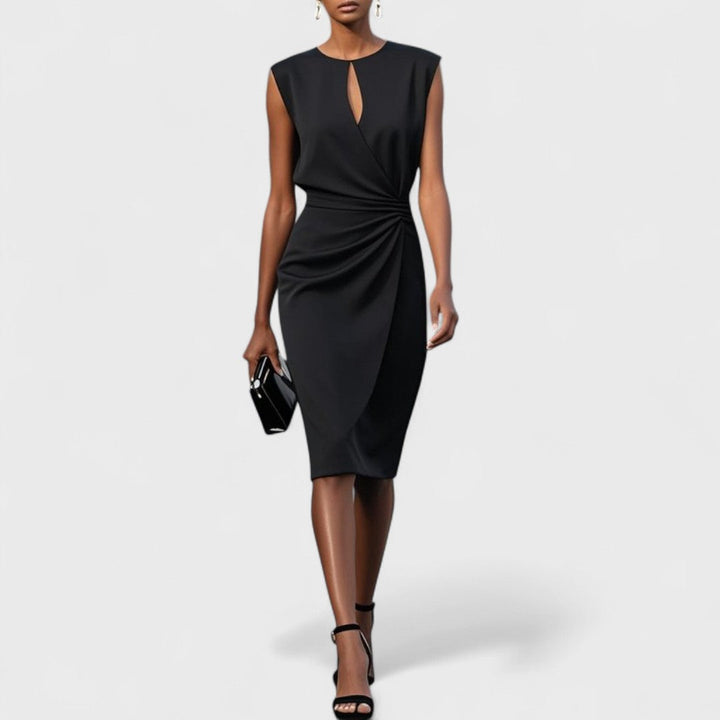 Classy women's dress, elegant occasion wear with a flattering & sophisticated design for special events.