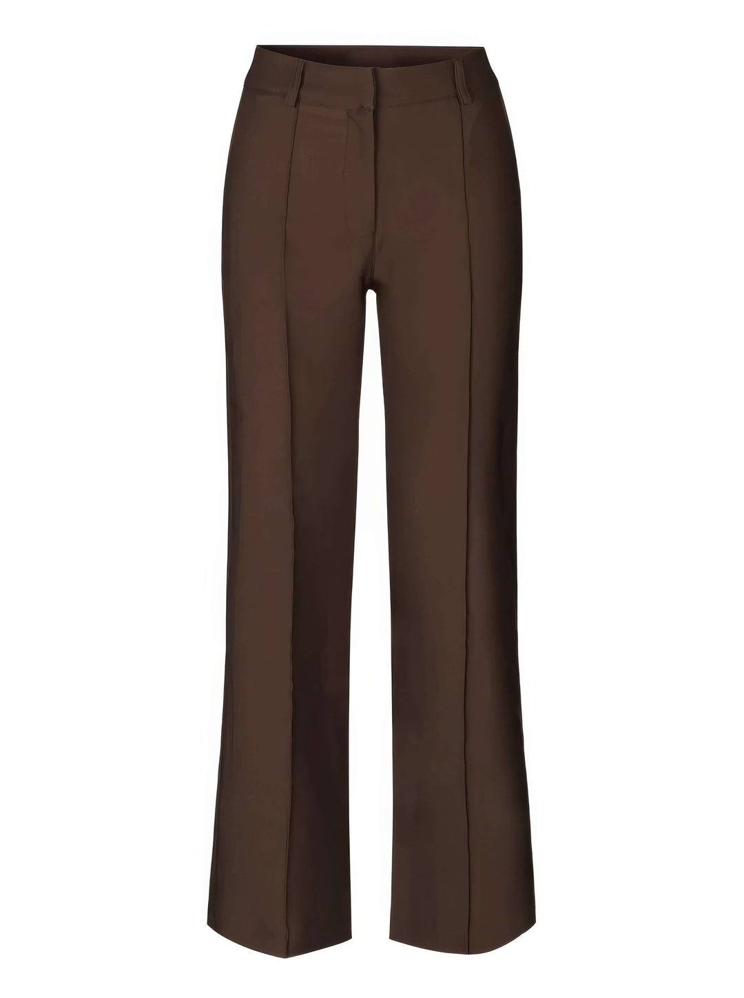 Women's elegant high-waisted straight leg trousers, designed for a flattering and polished silhouette.