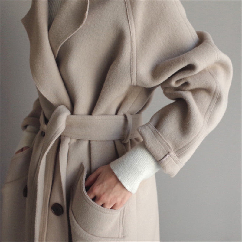 Elegant Isabella women's long casual winter jacket, a versatile everyday coat for cold weather fashion.