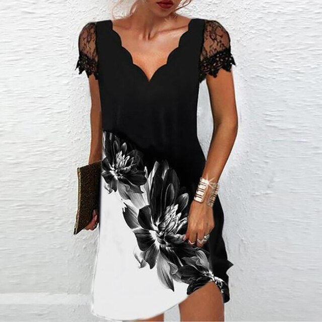 Chic women's elegant midi dress with exquisite details, ideal for formal parties & evening wear.