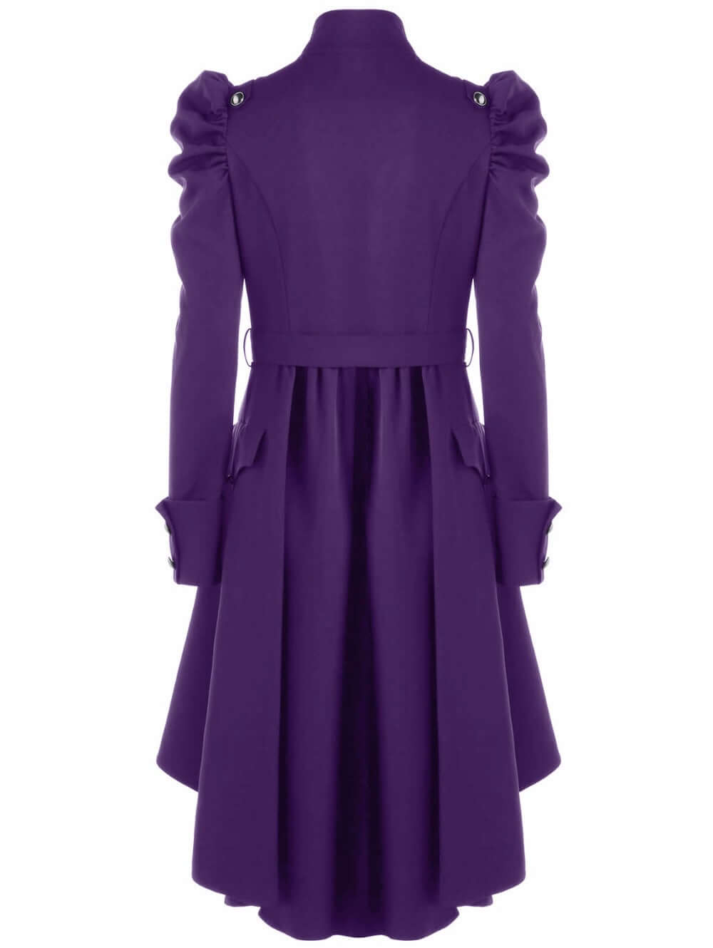 Women's elegant retro midi jacket, featuring a distinguished standing collar.