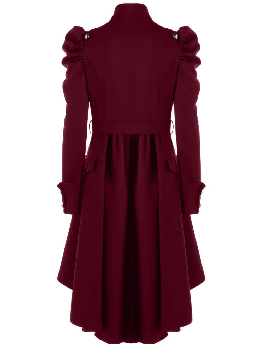 Stylish women's retro midi jacket, standing collar adds timeless elegance.