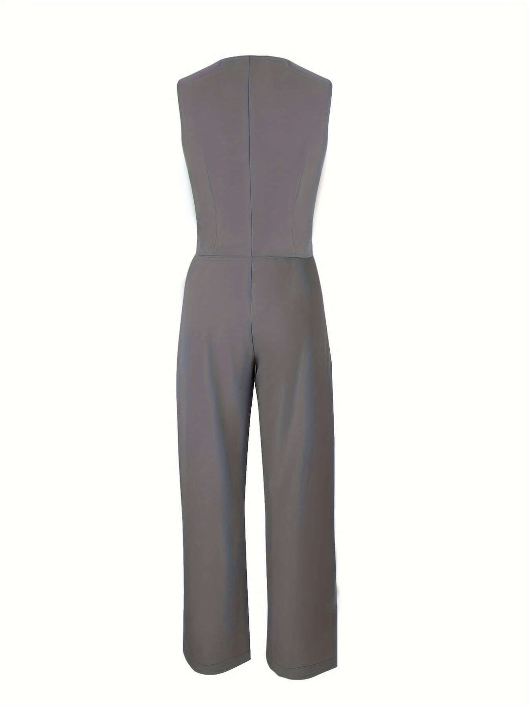 Women's stylish two-piece tailored suit, featuring a modern vest and comfortable wide-leg trousers.