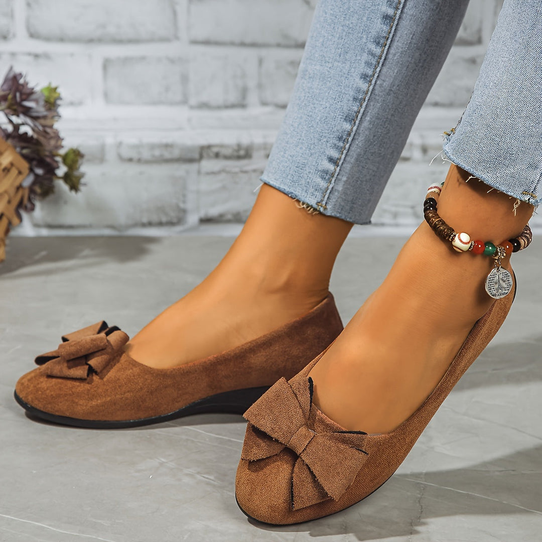 Versatile women's slip-on wedge ballet flats, great for any occasion.