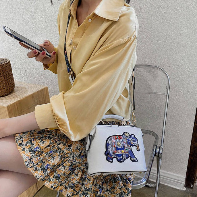 Versatile bohemian shoulder bag for women. Lightweight embroidered mandala crossbody purse, stylish & casual.