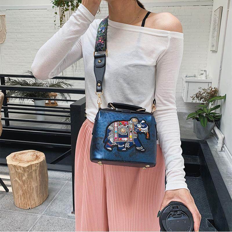 Artistic mandala embroidered ladies purse. Lightweight bohemian shoulder bag for women, everyday charm.