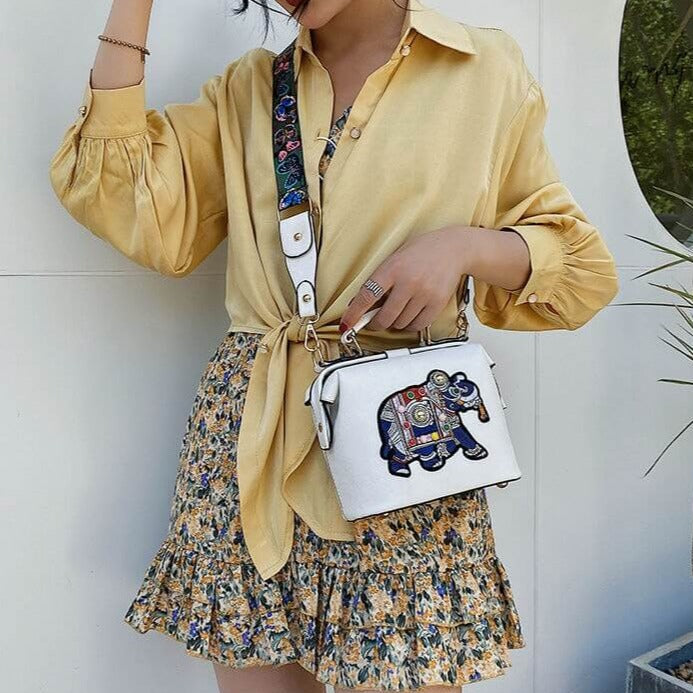 Relaxed fit lightweight shoulder bag for women. Embroidered mandala bohemian crossbody, casual elegance.