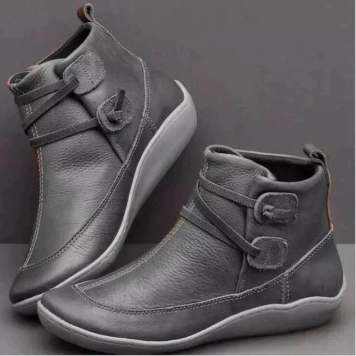 Stylish women's pull-on ankle boots, EnduraBoot waterproof comfort for everyday casual wear.