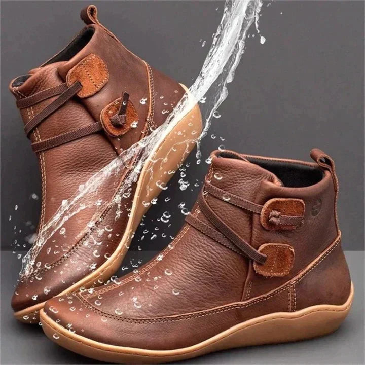 EnduraBoot women's weatherproof ankle boots, stylish and comfortable for casual wear, rain, or snow.