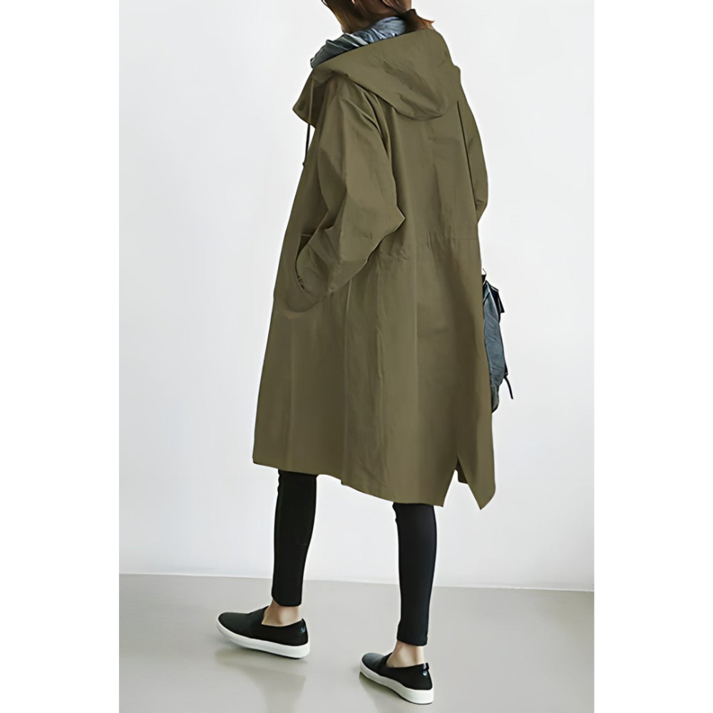 Fashionable women's jacket for autumn & winter. Cozy, versatile long sleeve outerwear, ideal for ladies.