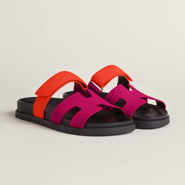 Lightweight women's flat slip-on sandals, ideal everyday summer footwear.