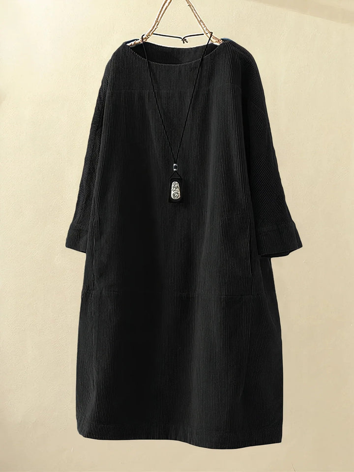 Comfortable elegant women's dress with tummy coverage, perfect for daily casual occasions.