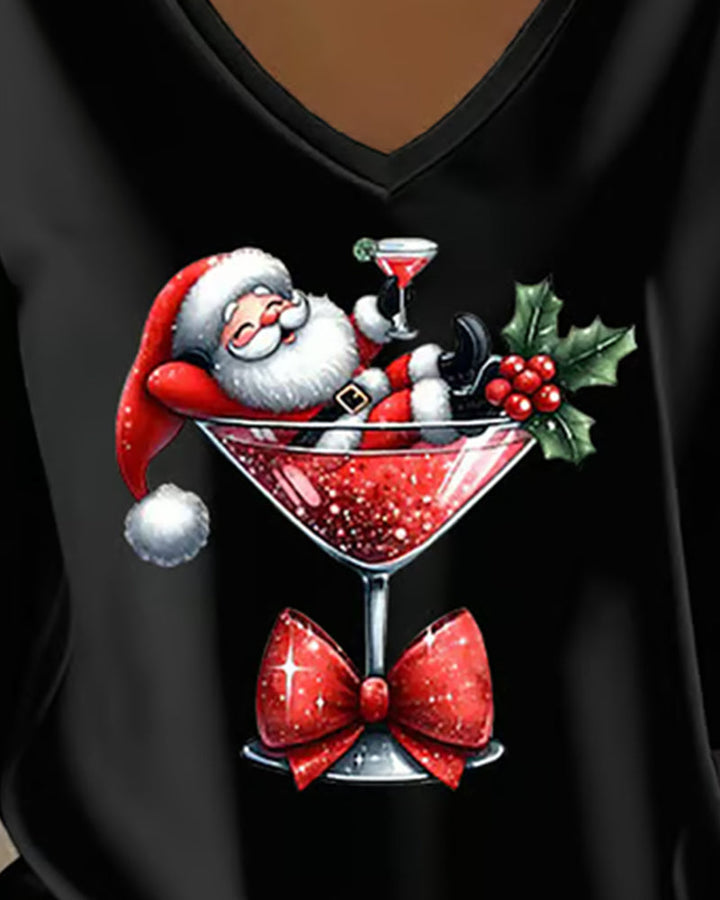 Flattering women's v-neck top, short sleeve. Effortless style, versatile for casual or elegant occasions.