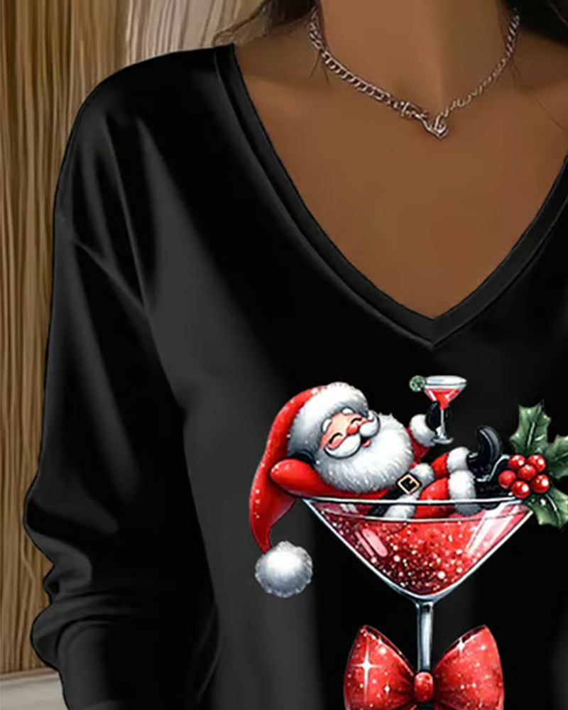 Stylish women's v-neck top for everyday wear. Comfortable, relaxed fit & short sleeve. Casual chic fashion.