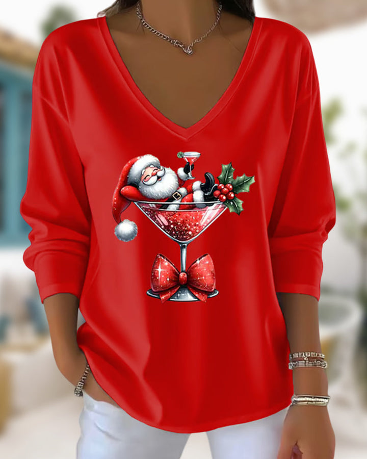 Casual chic women's v-neck top. Short sleeve & relaxed fit for effortless style & comfortable everyday wear.