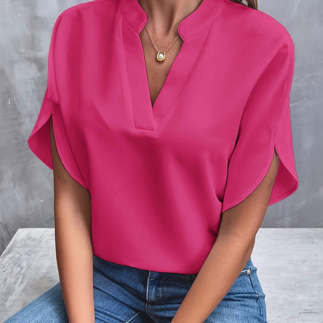 Modern women's lightweight blouse, a flowy and comfortable elegant top with versatile style.