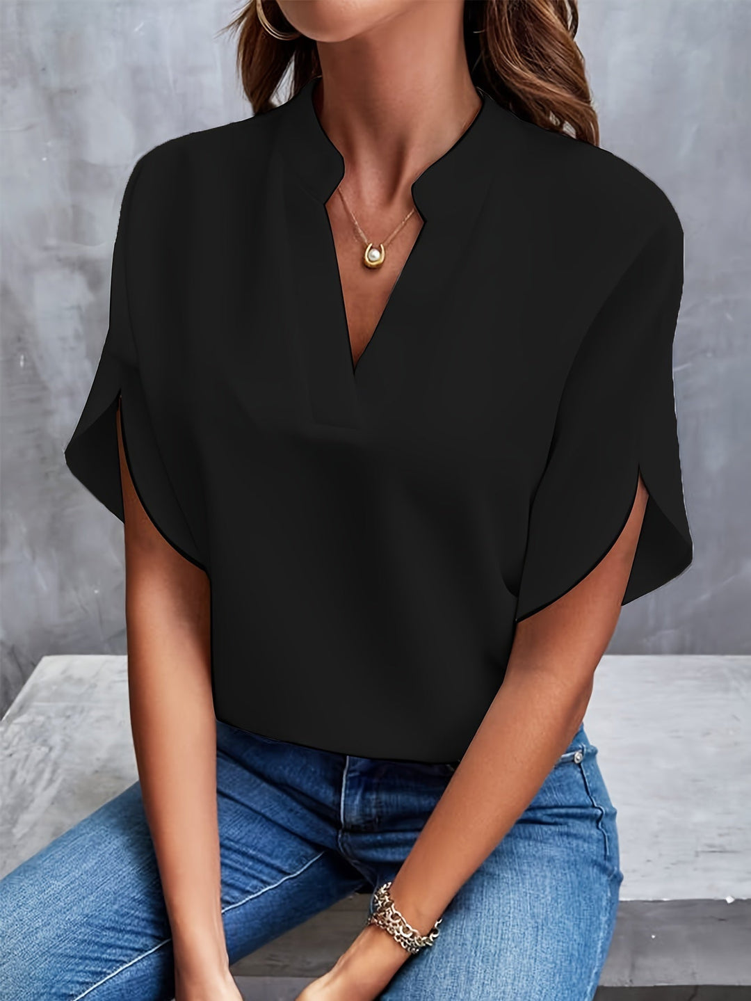 Vibrant red lightweight shirt, a versatile and elegant top for effortless women's style.