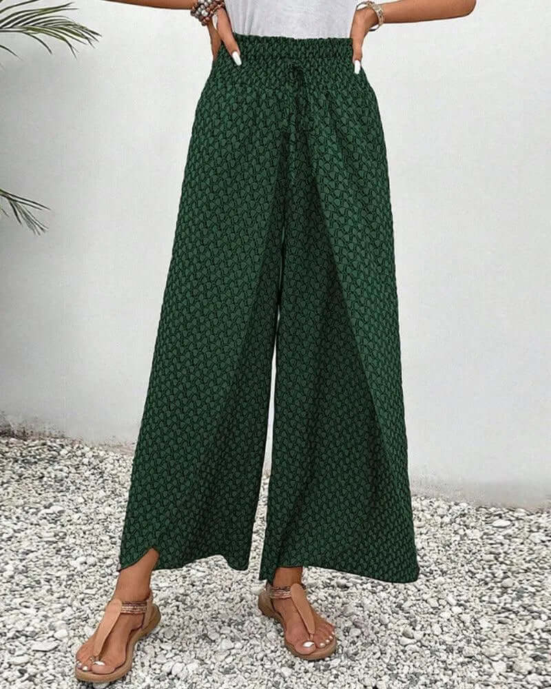 Ultra-comfortable women's flowy palazzo pants, perfect for all-day wear.