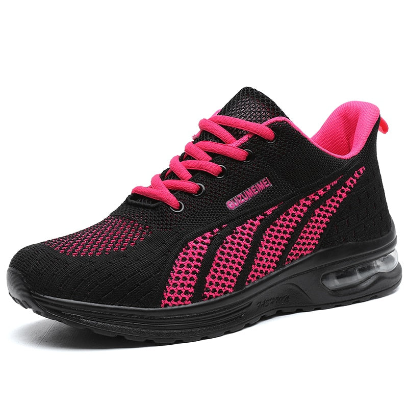 GlideMotion women's walking shoes with advanced cushioned heel and ergonomic design for superior support.