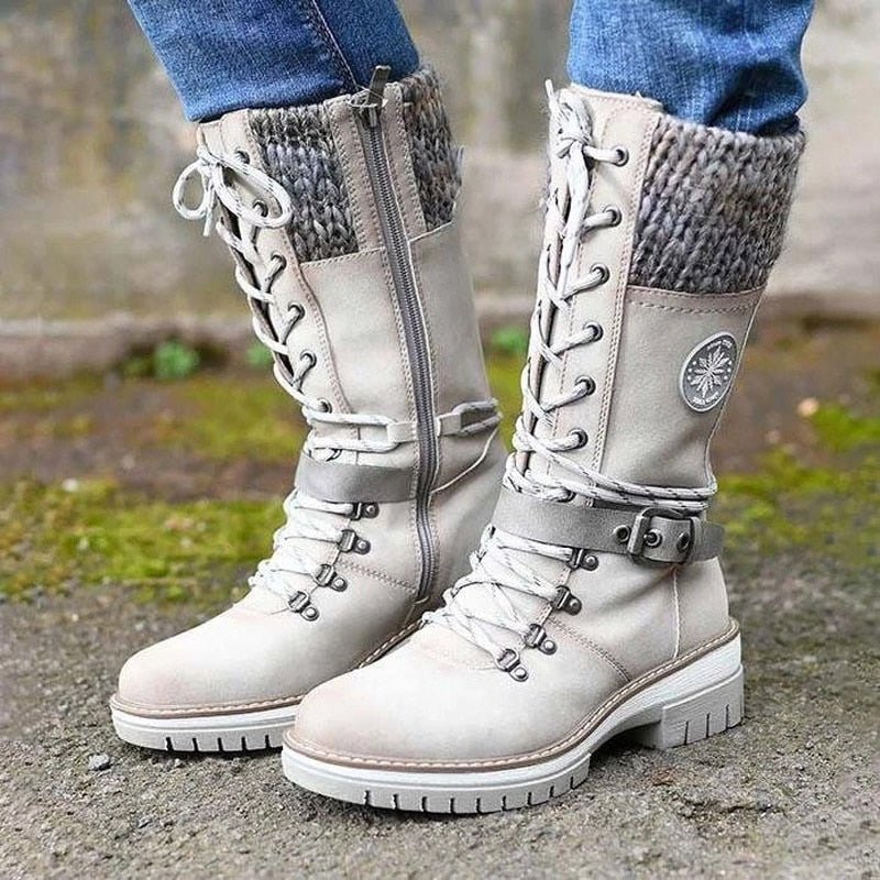 Women's high orthopedic winter boots, Amelia model, combining comfort, style & warmth for cold weather.