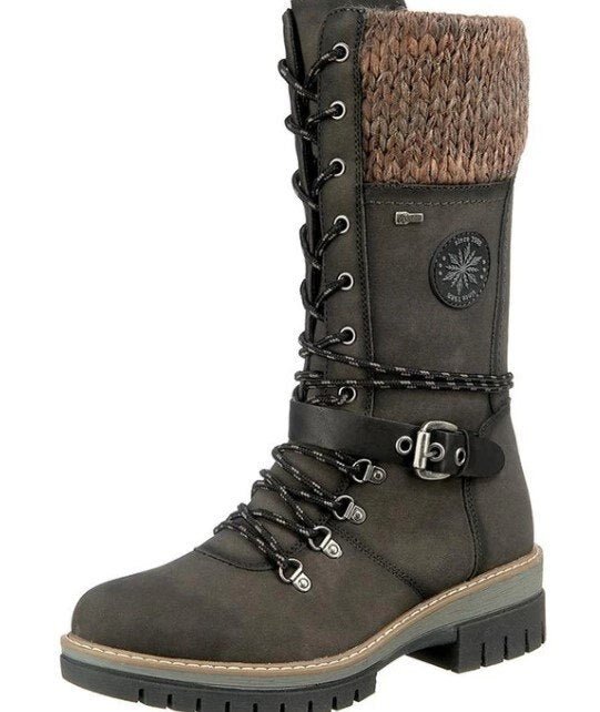 Stylish Amelia high winter boots for women. Orthopedic sole ensures comfort & warmth in cold weather.