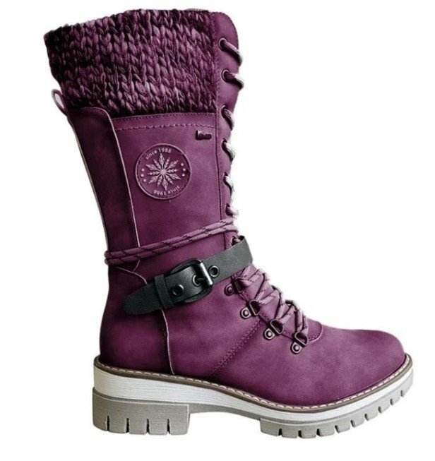 Durable & fashionable women's high orthopedic winter boots, Amelia model, for cold-weather outfits.