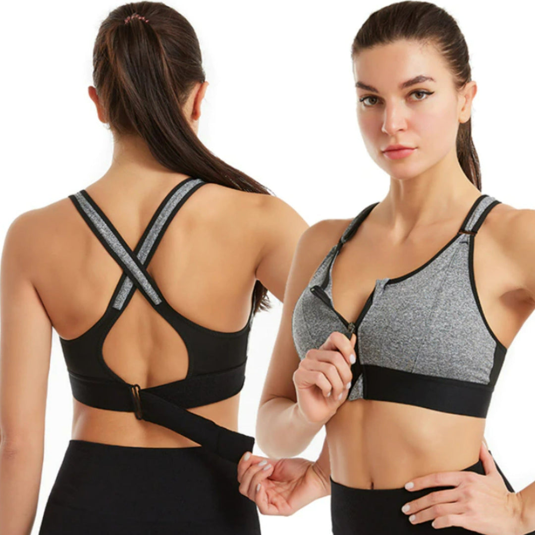 Performance women's sports bra, high-support & no-bounce for running, training & ultimate workout comfort.