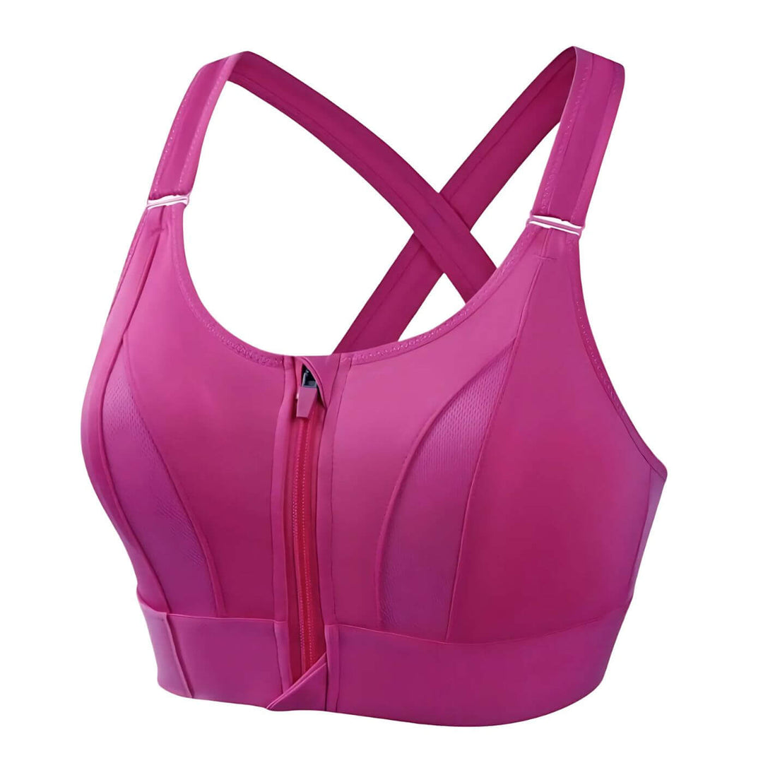 Durable high-support women's sports bra. Ultimate comfort, flexibility & moisture-wicking athletic activewear.
