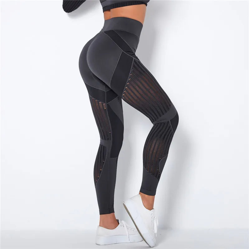 New women's seamless high-waist sculpting leggings. Perfect activewear for ultimate comfort & support during workouts.