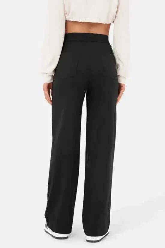 Versatile women's high-waist pants, perfect for casual style and comfortable everyday fashion.