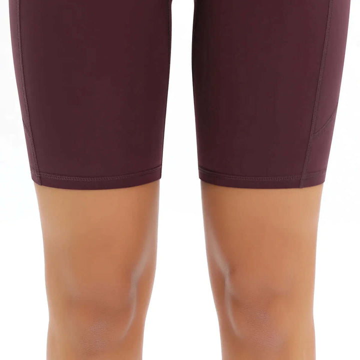 Essential women's high-waisted active shorts with phone pocket for seamless, comfortable movement.