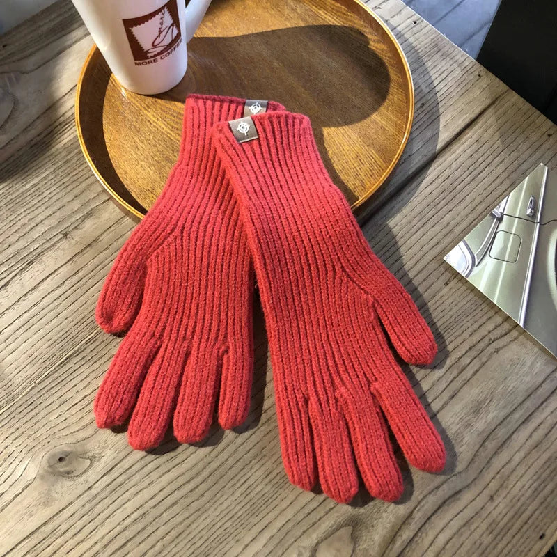 Colorful Isolde women's warm touchscreen gloves, stylish & comfortable for winter outdoor activities.