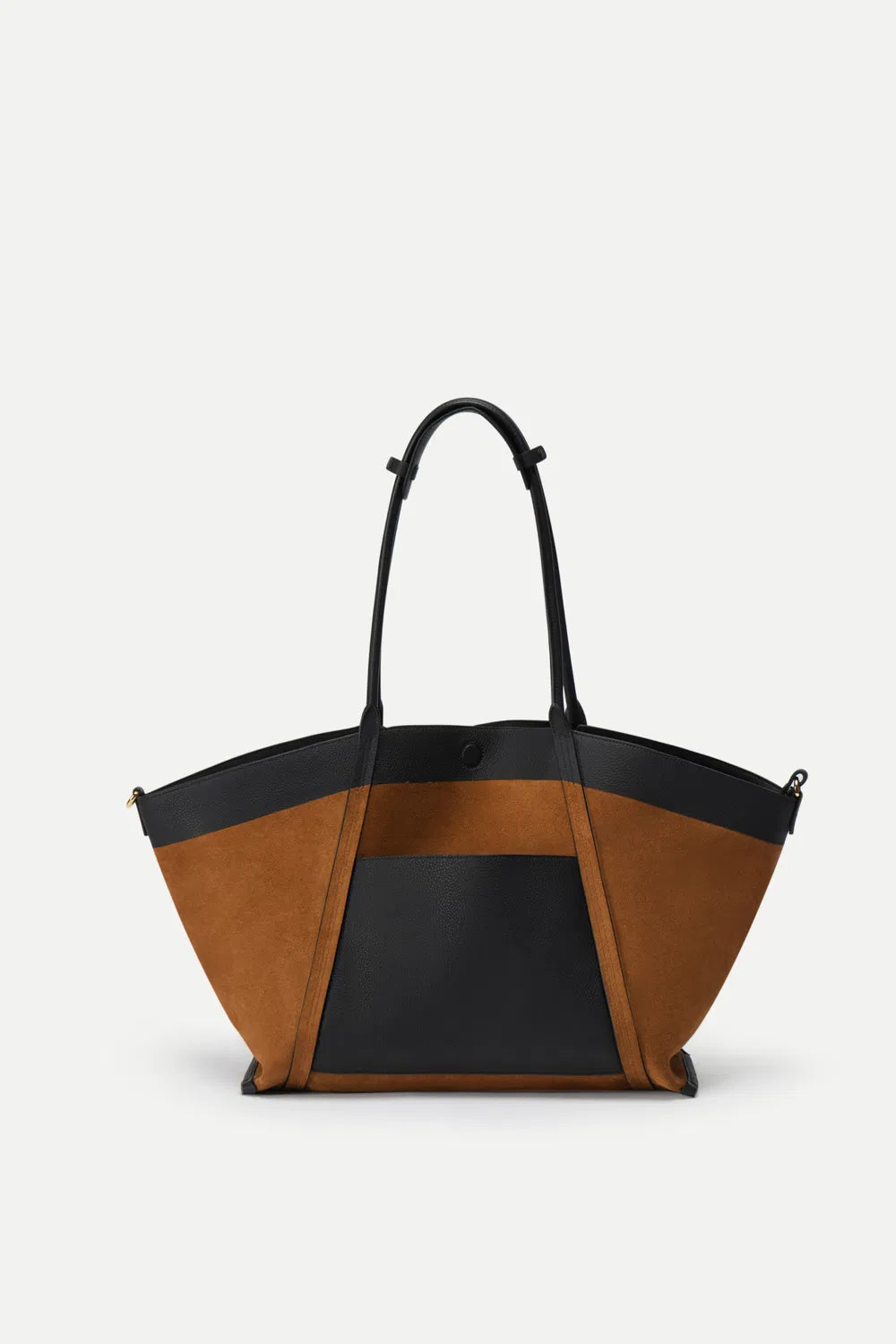 Sophisticated black women's large travel tote bag, versatile for any occasion, from work to weekend.