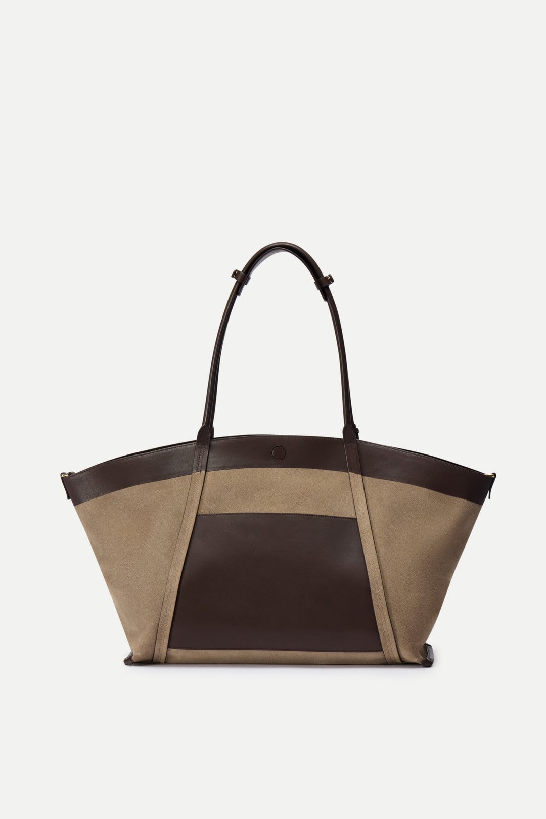 Stylish brown women's large tote bag, a spacious travel & shoulder bag for everyday elegance.