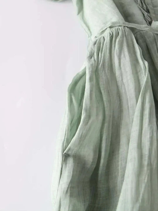 Comfortable women's airy sundress, ideal for beachwear, holidays, or casual summer fashion. Light & chic.