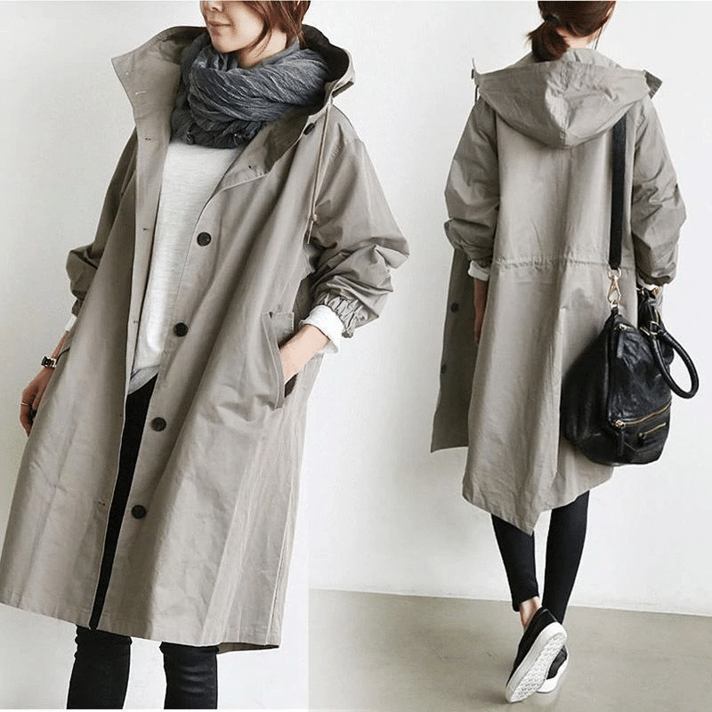 Stylish women's Aurora windbreaker jacket, lightweight, ideal for travel, outerwear, and outdoor activities.