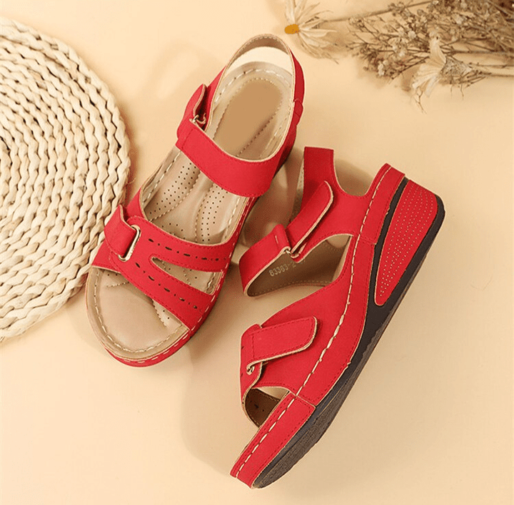 Women's sandals with orthopedic features, providing stability and support
