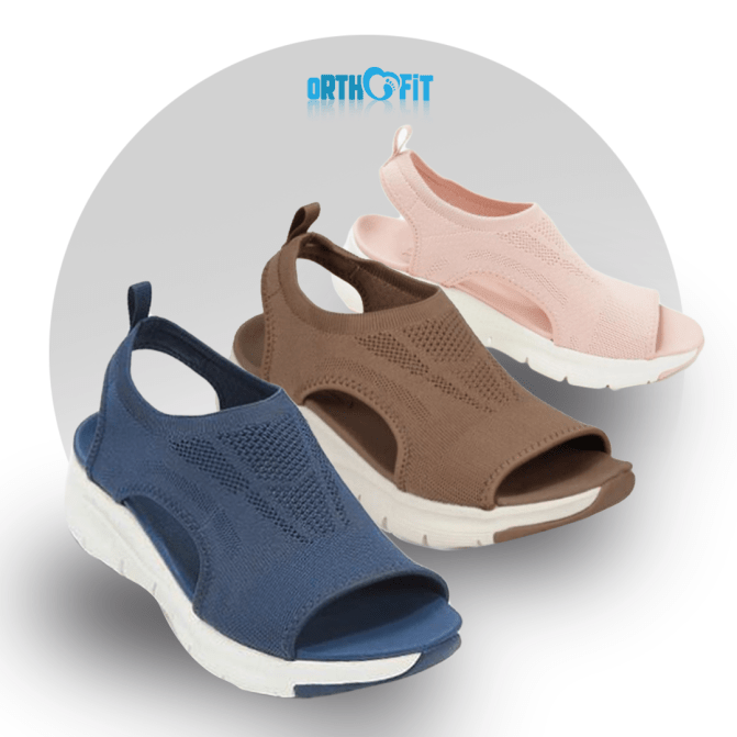 Women's lightweight orthopedic sandals for pain relief, with arch support for foot health