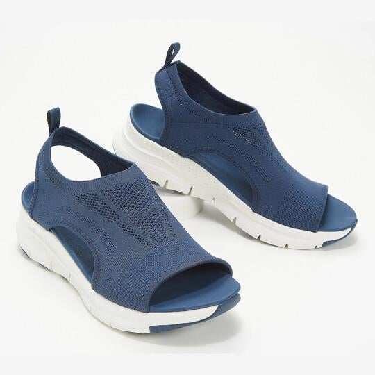 Comfortable women's orthopedic sandals, ideal for pain relief and foot health during summer