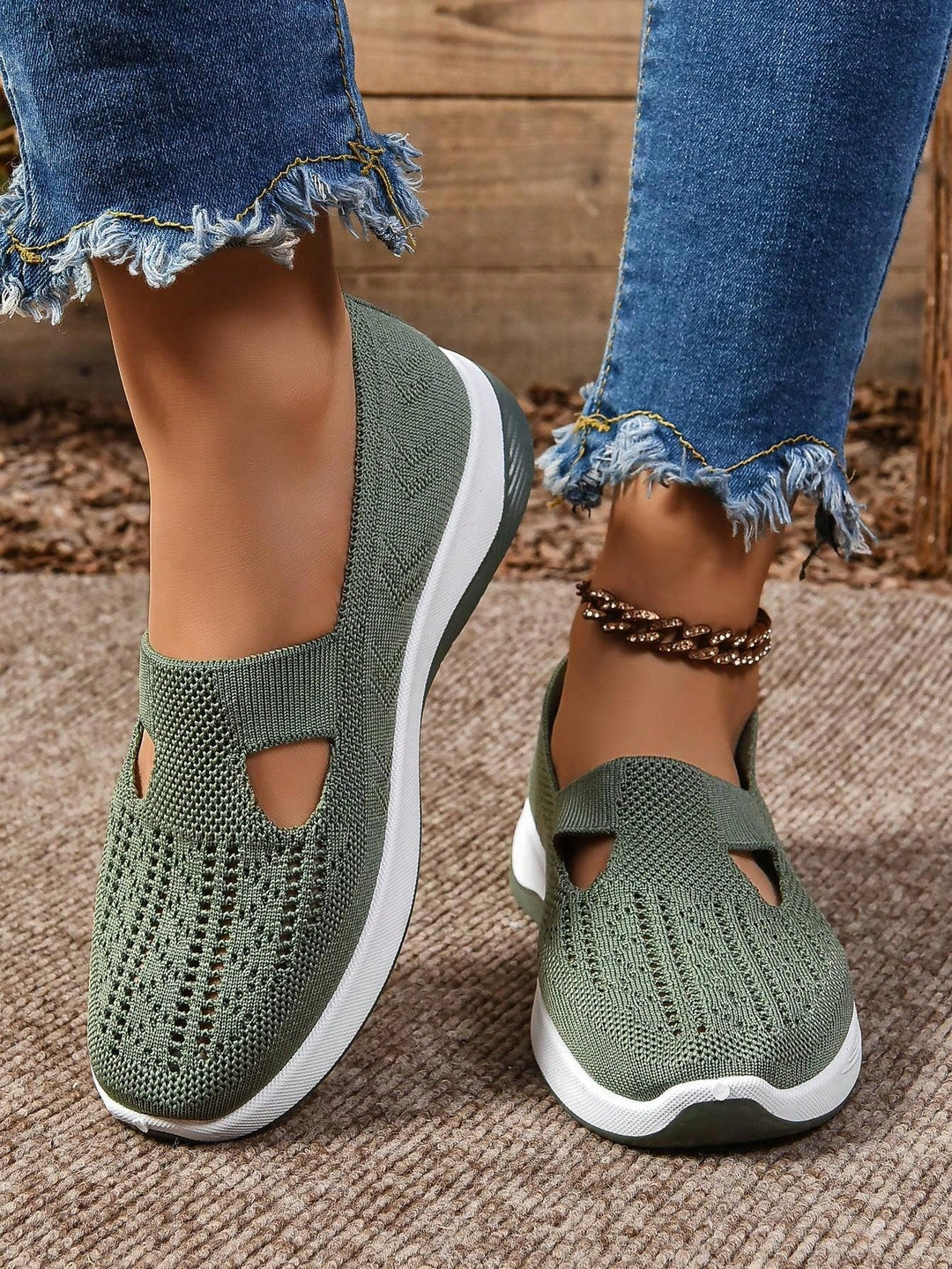 Lightweight women's footwear, orthopedic slip-on shoes offering comfort for summer.