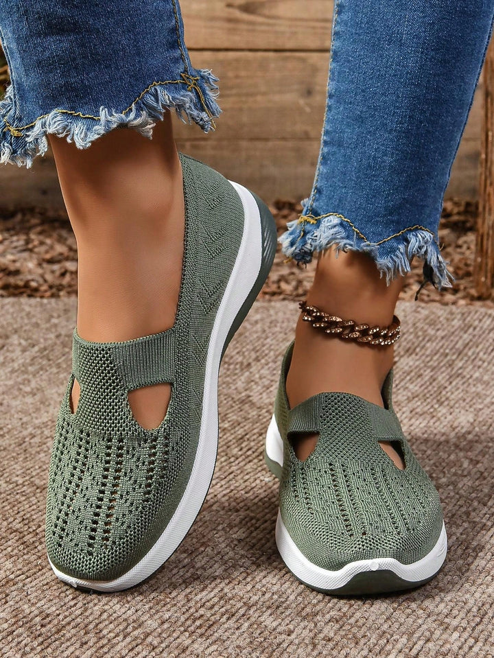 Lightweight women's footwear, orthopedic slip-on shoes offering comfort for summer.