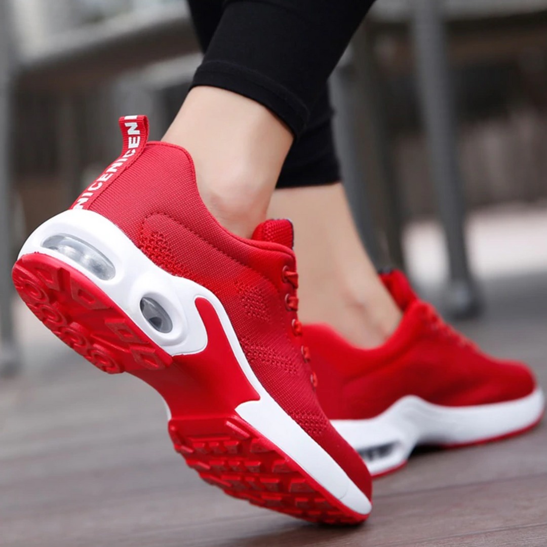 Stylish women's walking sneakers, designed for comfort, support, and breathability.