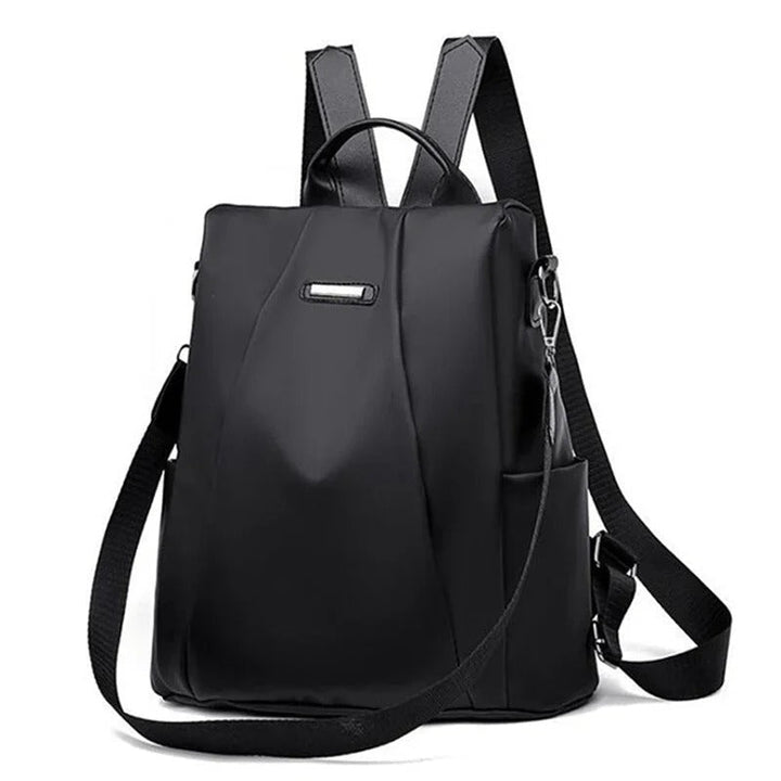 Women's lightweight water-resistant nylon backpack, perfect for daily use & travel. Versatile multi-way carry.