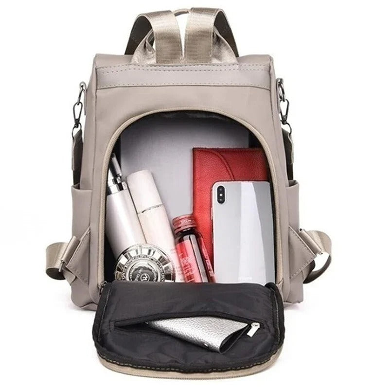 Versatile multi-way nylon crossbody bag for women. Lightweight, water-resistant, ideal for travel & daily use.