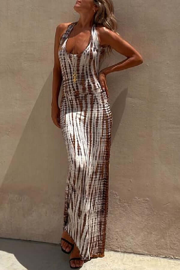 Breathable long-sleeve summer dress for women. A-line design, comfortable and casual, great for warm weather.