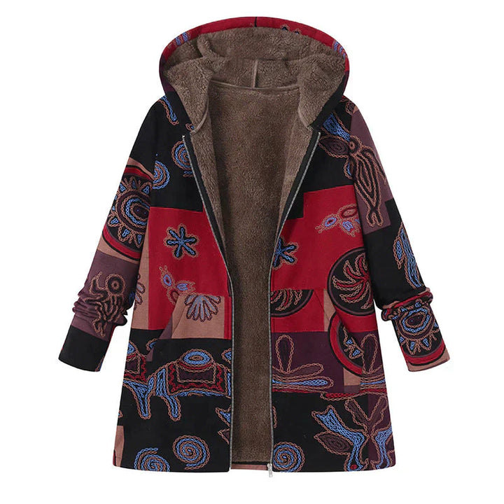 Stylish long hooded spring jacket for women with pockets. Lightweight & casual everyday transitional outerwear.