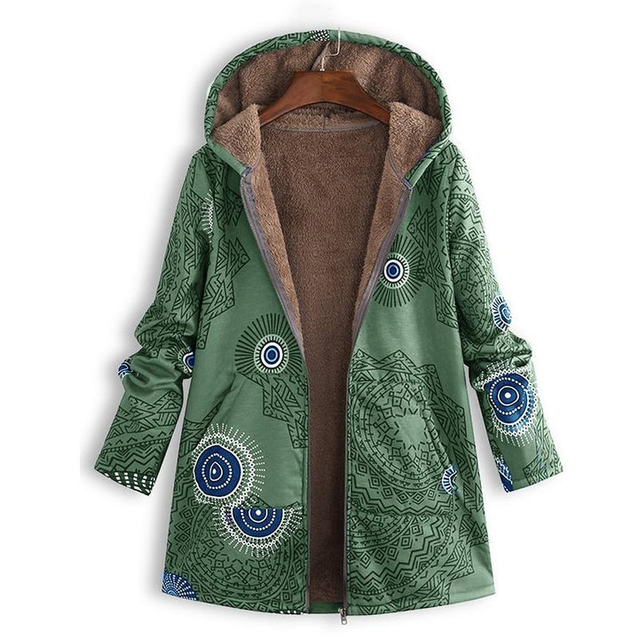 New women's long hooded spring jacket with pockets. Versatile casual & lightweight transitional outerwear.