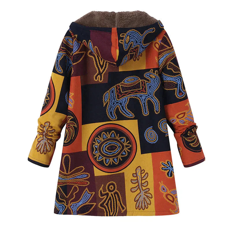 Everyday women's long spring jacket with hood & pockets. A chic, lightweight option for transitional fashion.